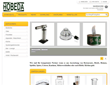 Tablet Screenshot of hobeda-shop.ch